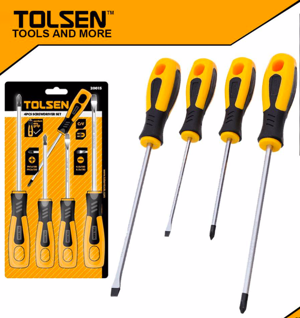 Atornillador Punta Magnética Juego 4 Piezas Tolsen-2