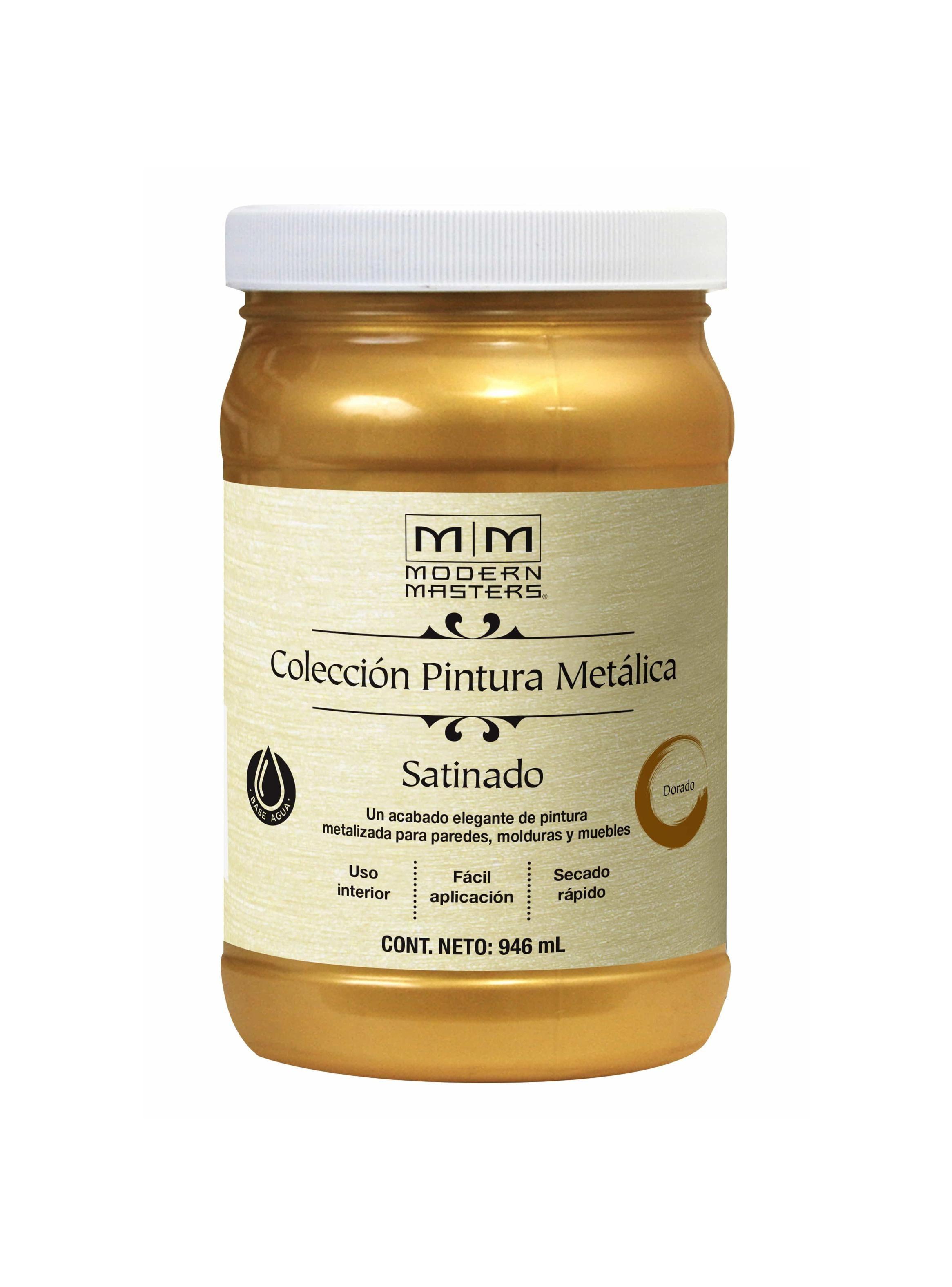 Pintura Metálica Satinada 946ml Dorado Modern Masters-0