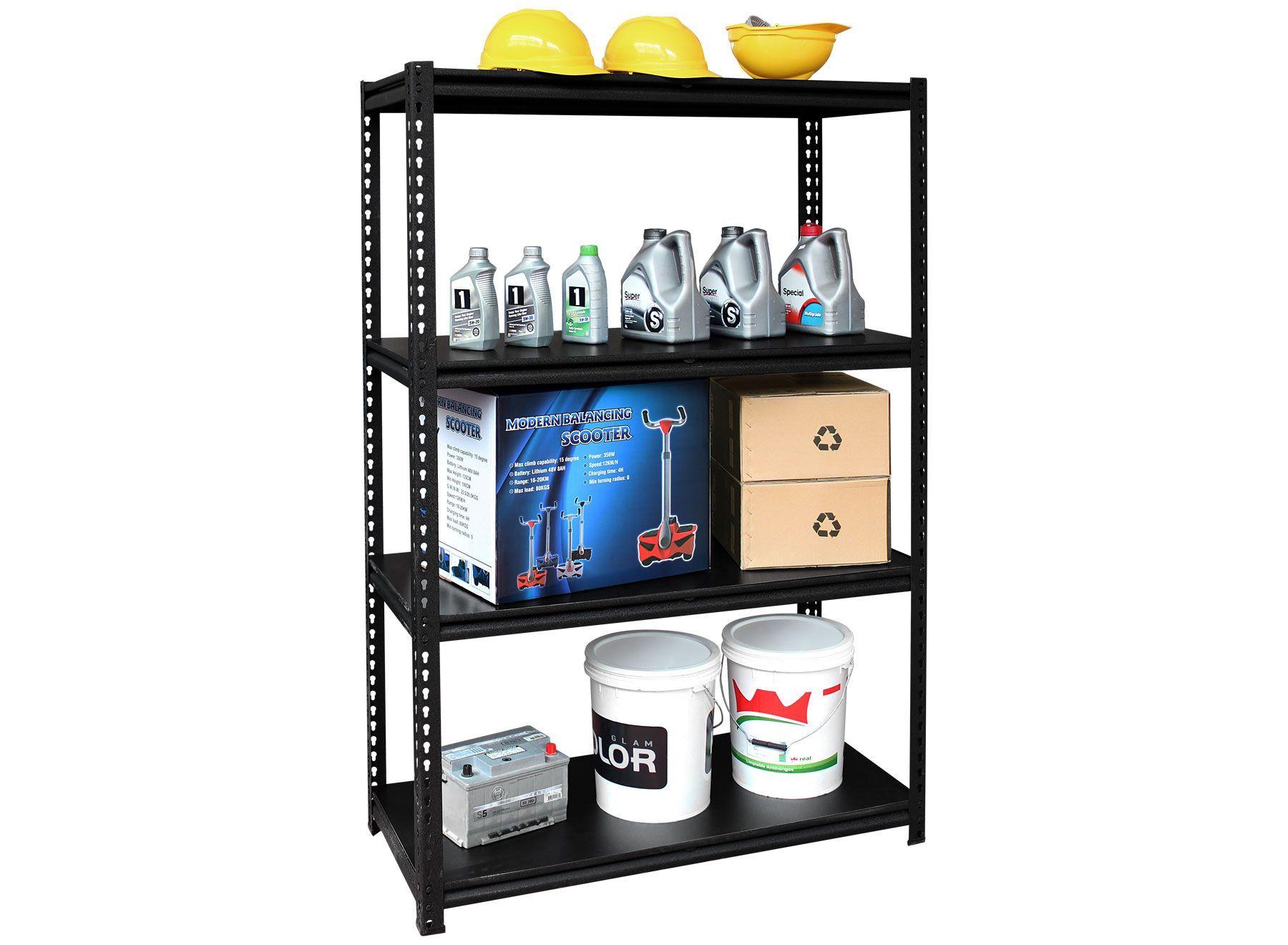 Estante Métalico 4 Repisas De Madera 400kg Rackexpress-1