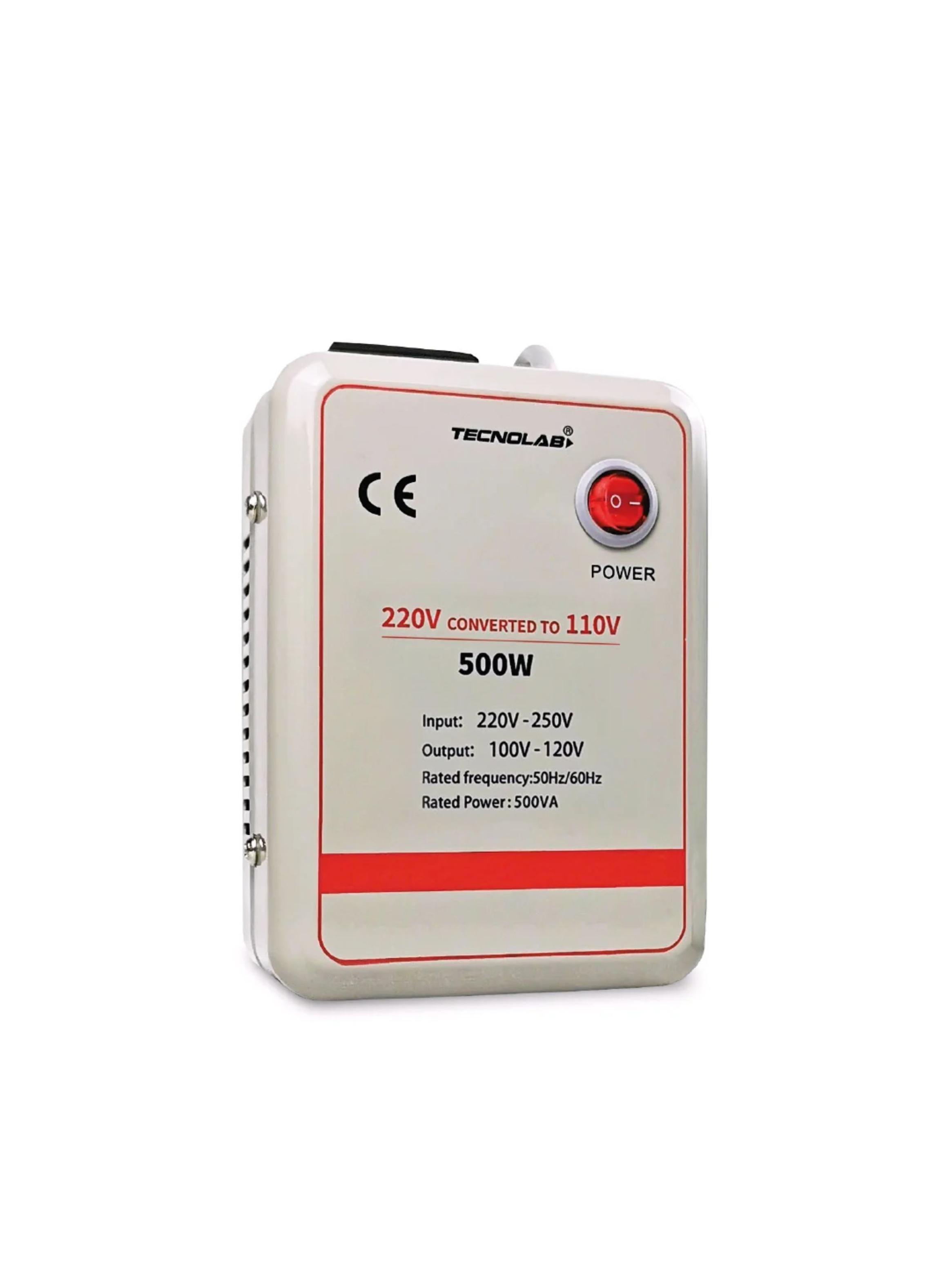 Transformador de Voltaje 220V/110V 500W - Tecnolab-0