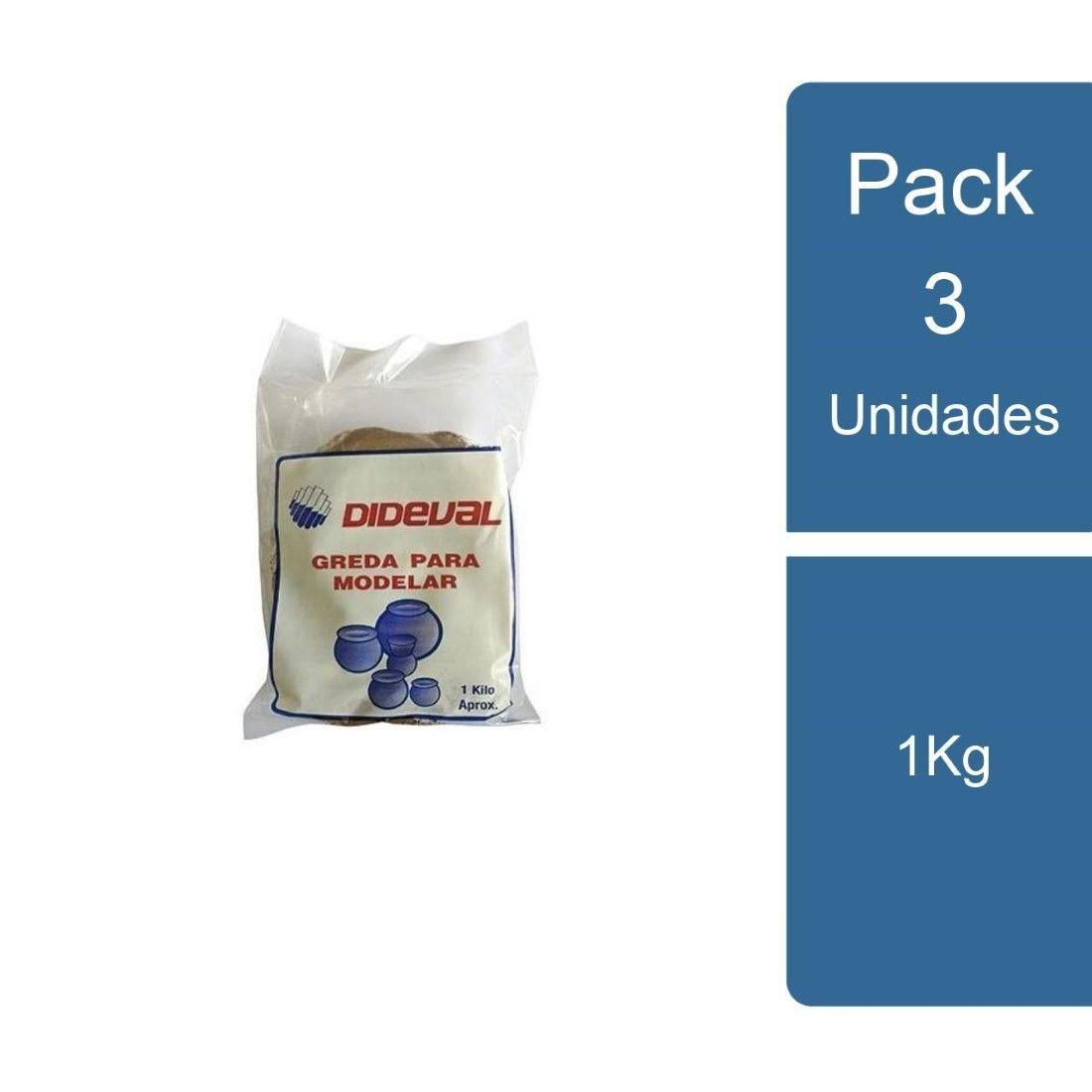 Pack 3 Greda 1Kg Dideval-0