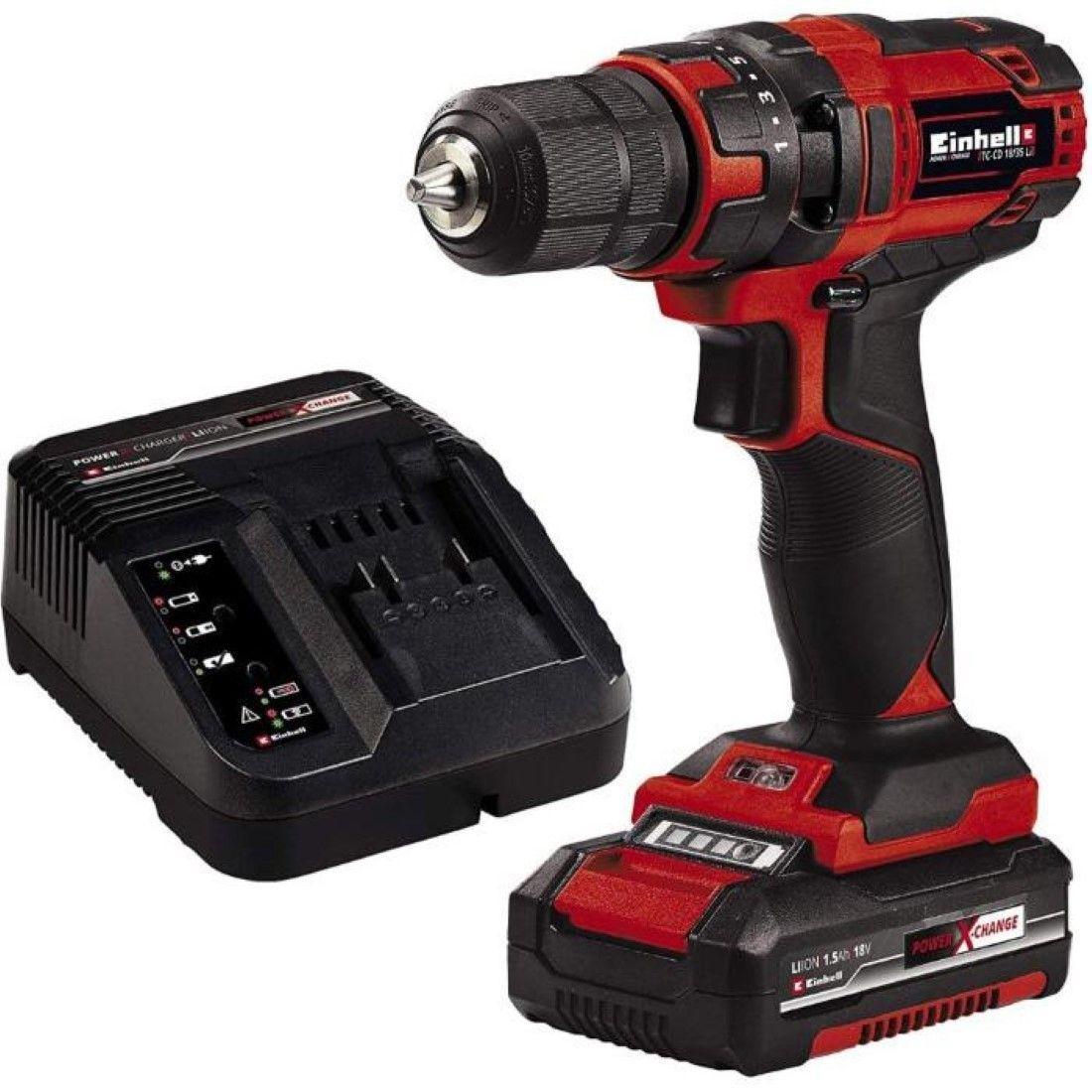 Einhell Taladro Atornillador Inalámbrico Tc-cd 18/35 Li-0