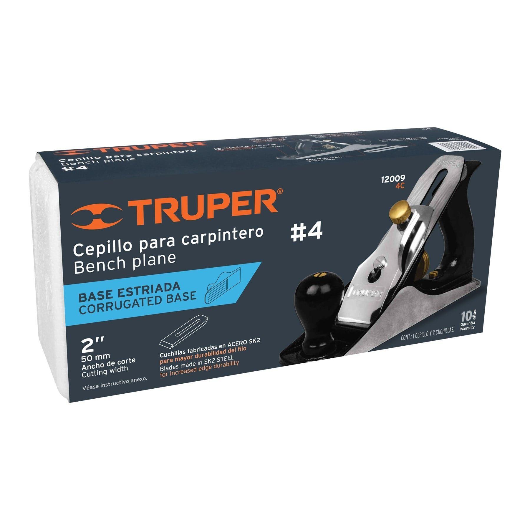 Cepillo corrugado para carpintero #4 - 2" Truper-3