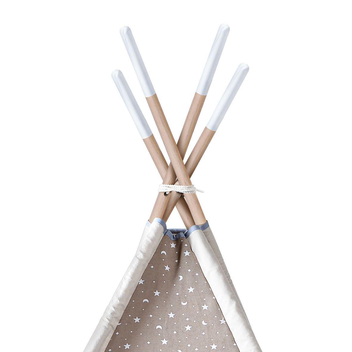CARPA TIPI (TEEPEE) MODELO STARMOON + PLAYMAT + BOLSO TRANSPORTE-5
