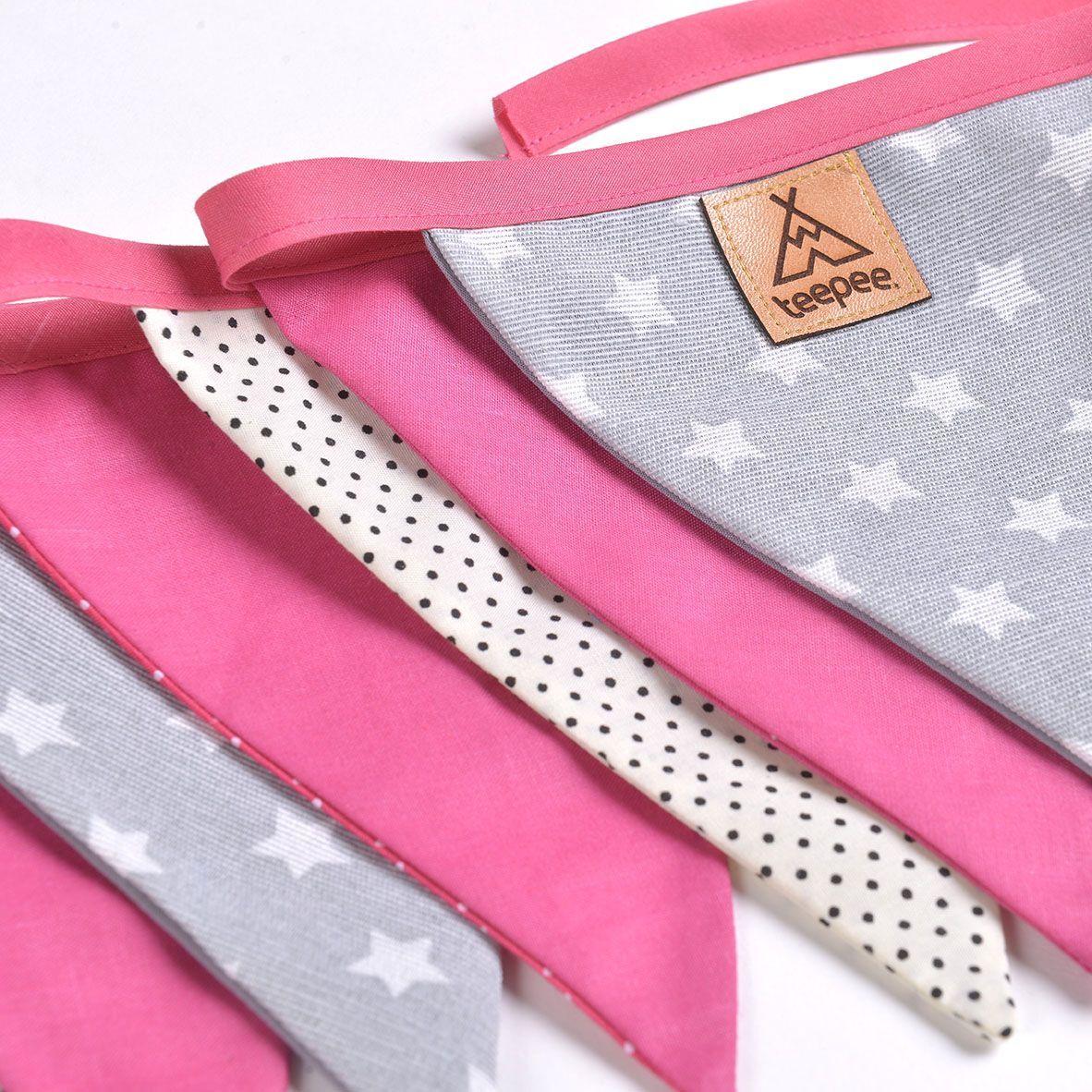 BANDERINES GUIRNALDA DE TELA MODELO PINK-2