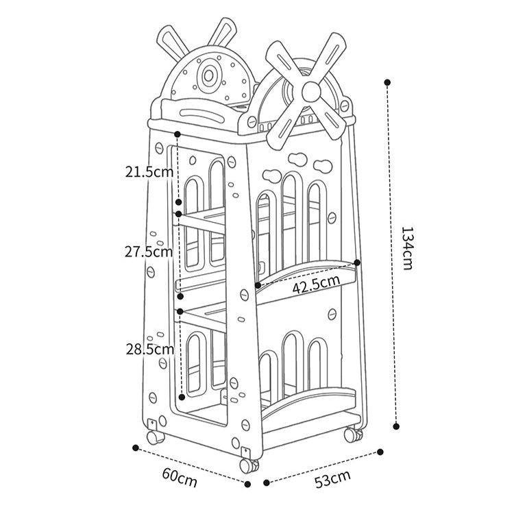 Librero y organizador infantil Giracuentos-2
