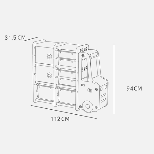 Organizador Infantil Maxi Truck-2