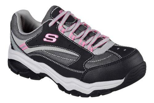  Zapato  De Seguridad Zapatilla Skechers Biscoe Rosado-3