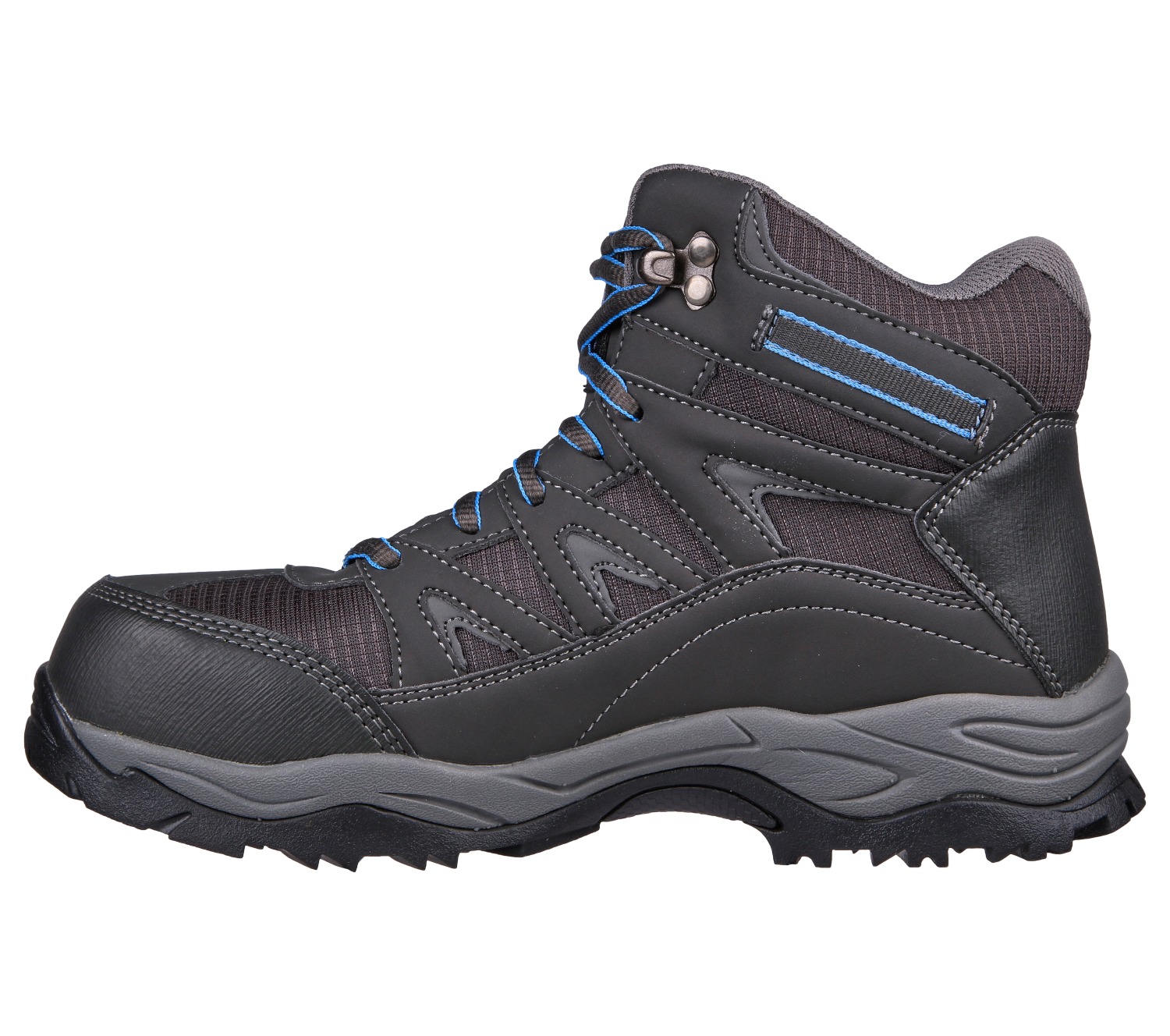 ZAPATO DE SEGURIDAD TIPO BOTIN SKECHERS POMERIA GRIS-2