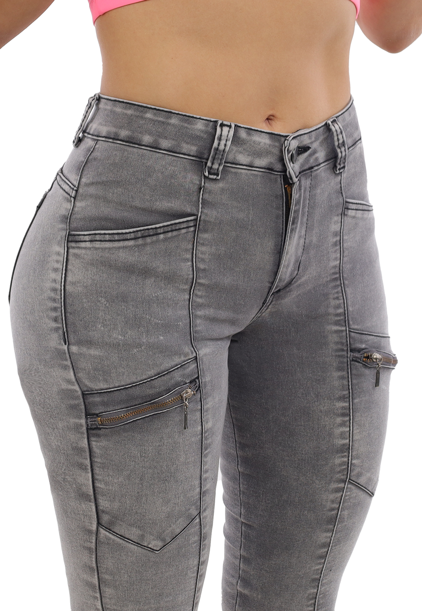 JEANS PITILLO GRIS CLARO MUJER JE3920GC-2