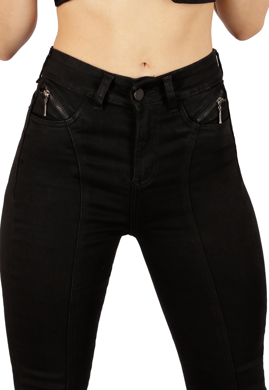 Jean Mujer Negro Pitillo JE3202N-2