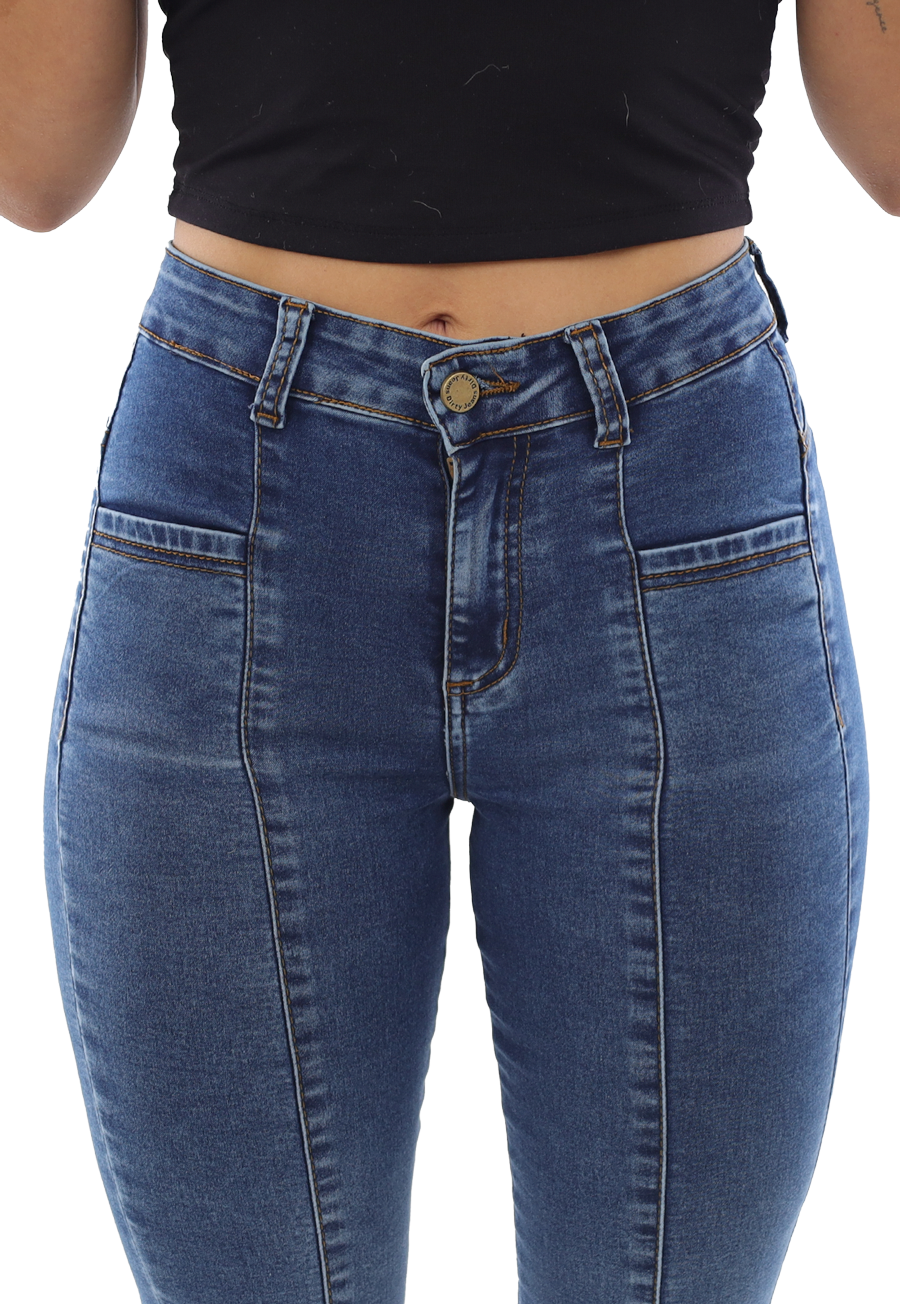 JEANS FLARE AZUL MUJER JE3945-2