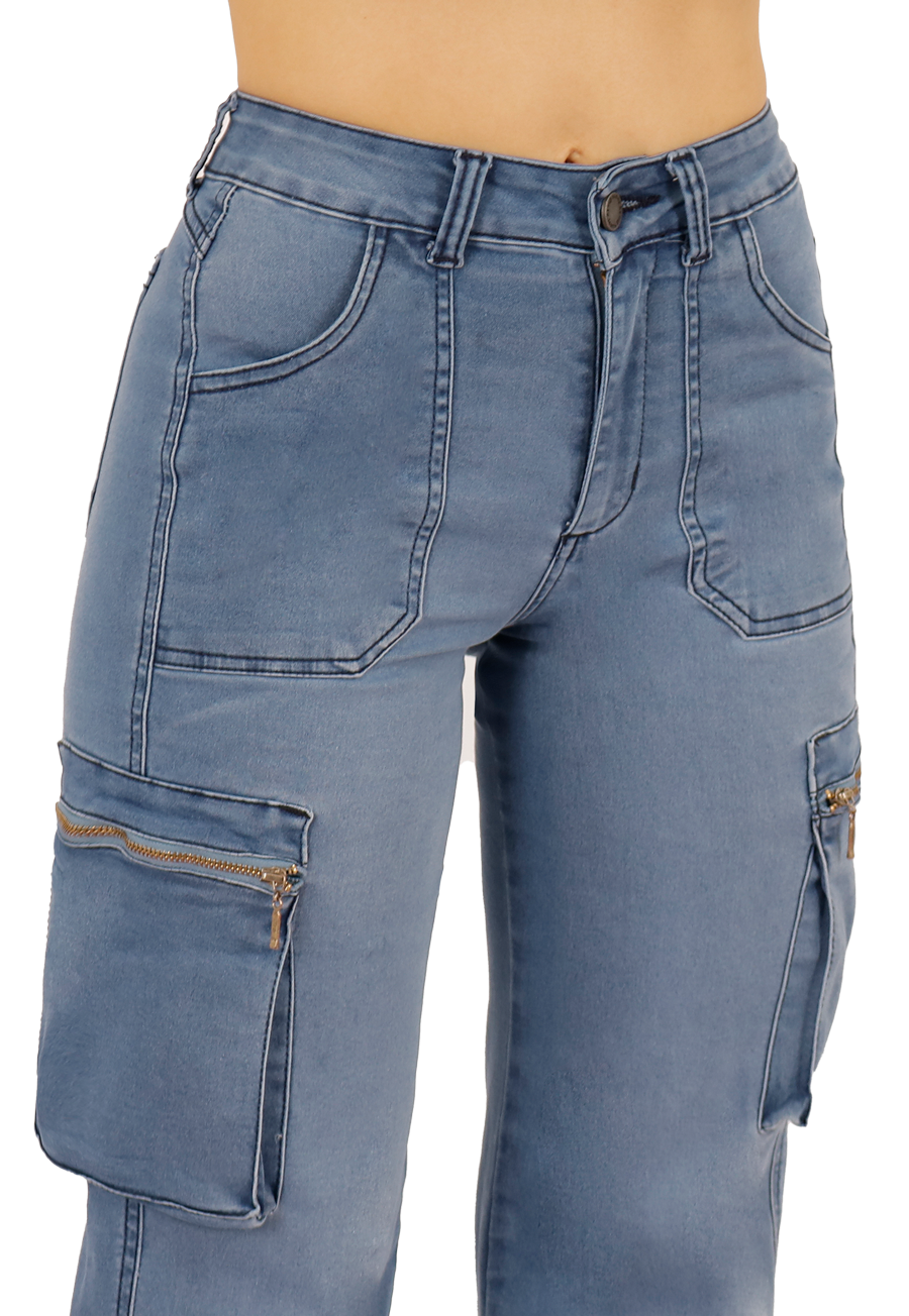 Jeans Cargo Denim Mujer JE3512C-2