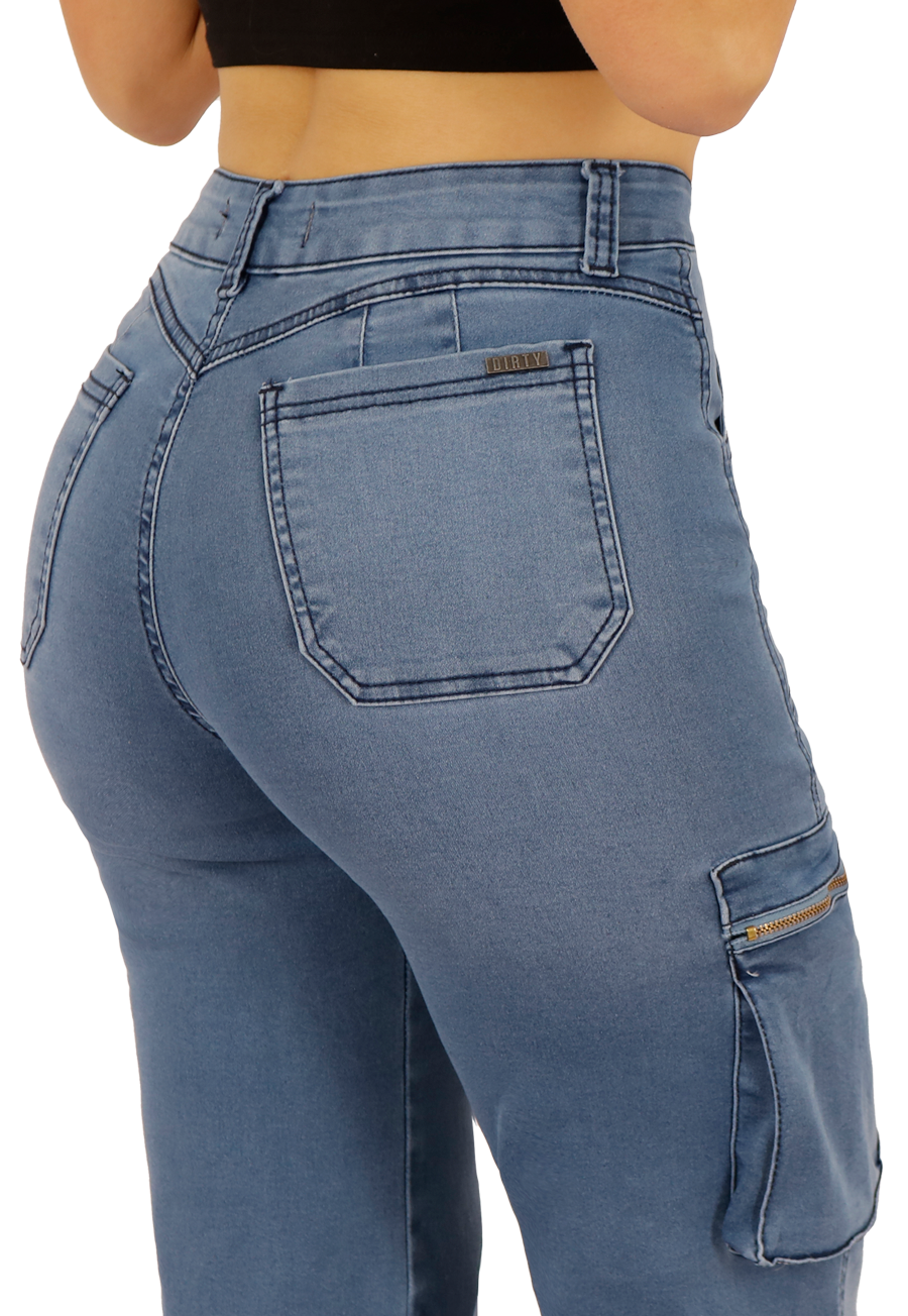 Jeans Cargo Denim Mujer JE3512C-3