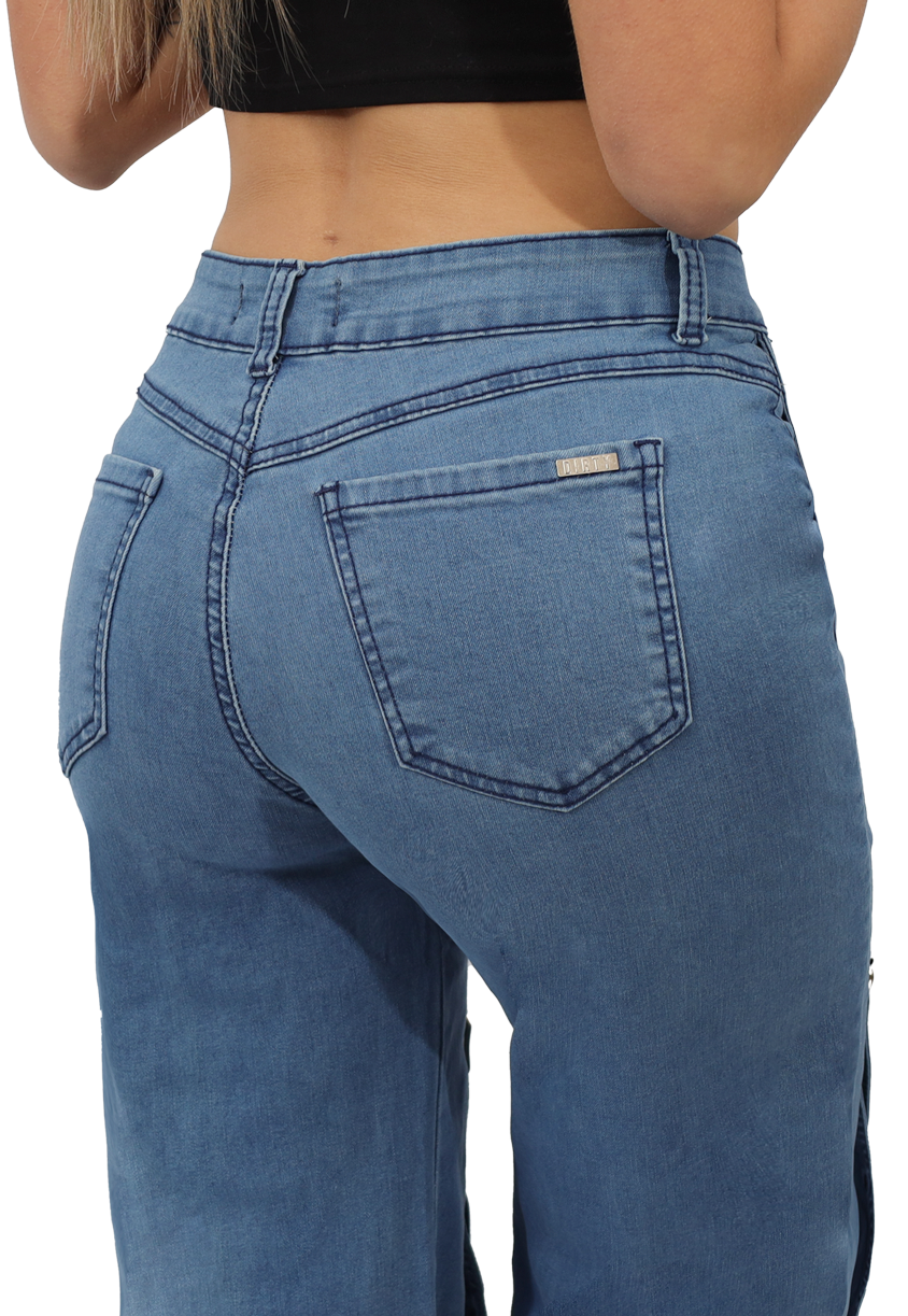 JEANS  RECTO CELESTE MUJER JE3917C-3