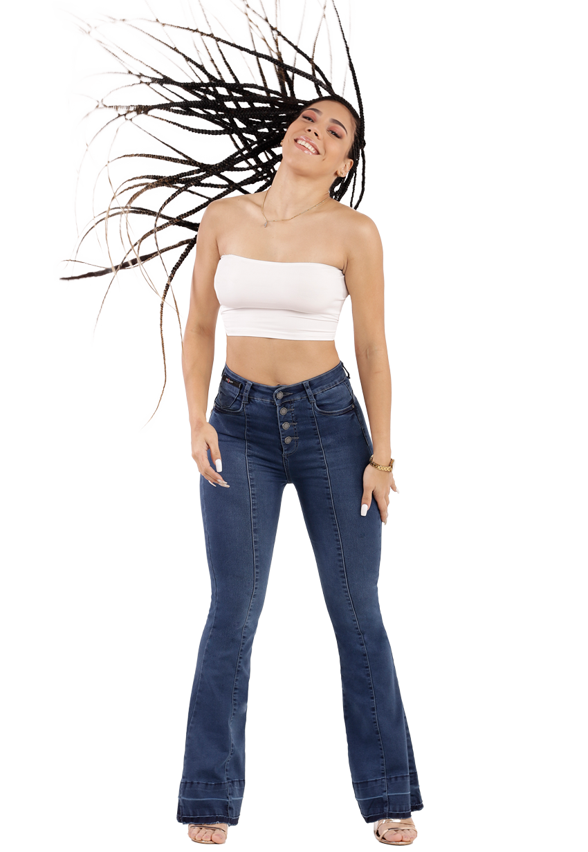 JEANS FLARE AZUL JE3048-0