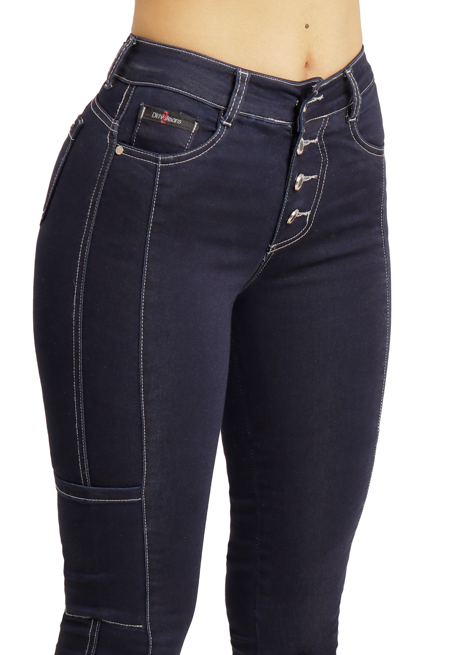 Jeans Pitillo Azul Mujer Dirty Jeans-2