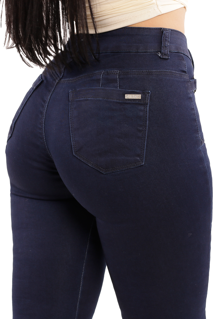 Jeans Flare Elasticado Azul Mujer JE3638A-3