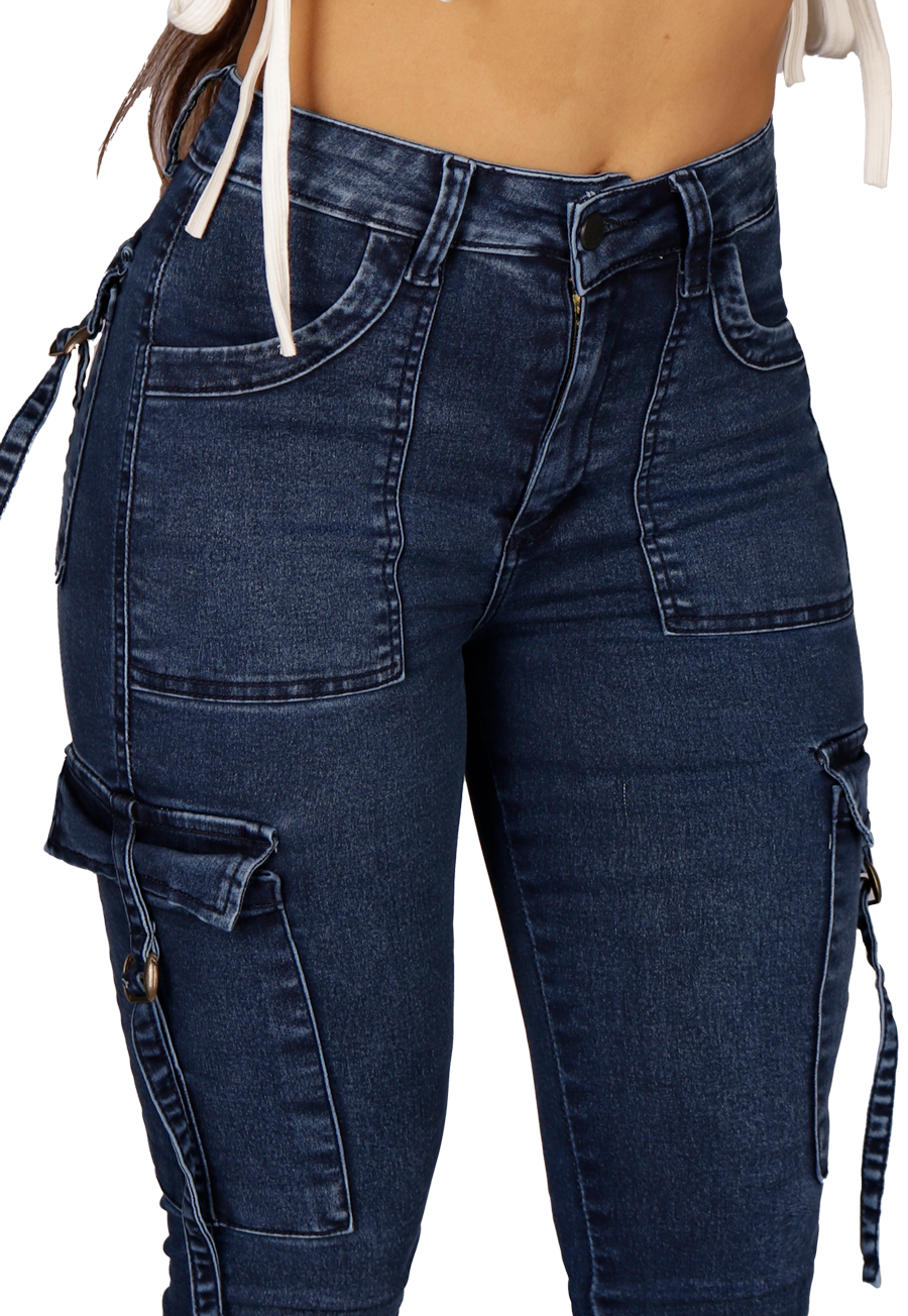 JEANS CARGO PITILLO AZUL MUJER-2
