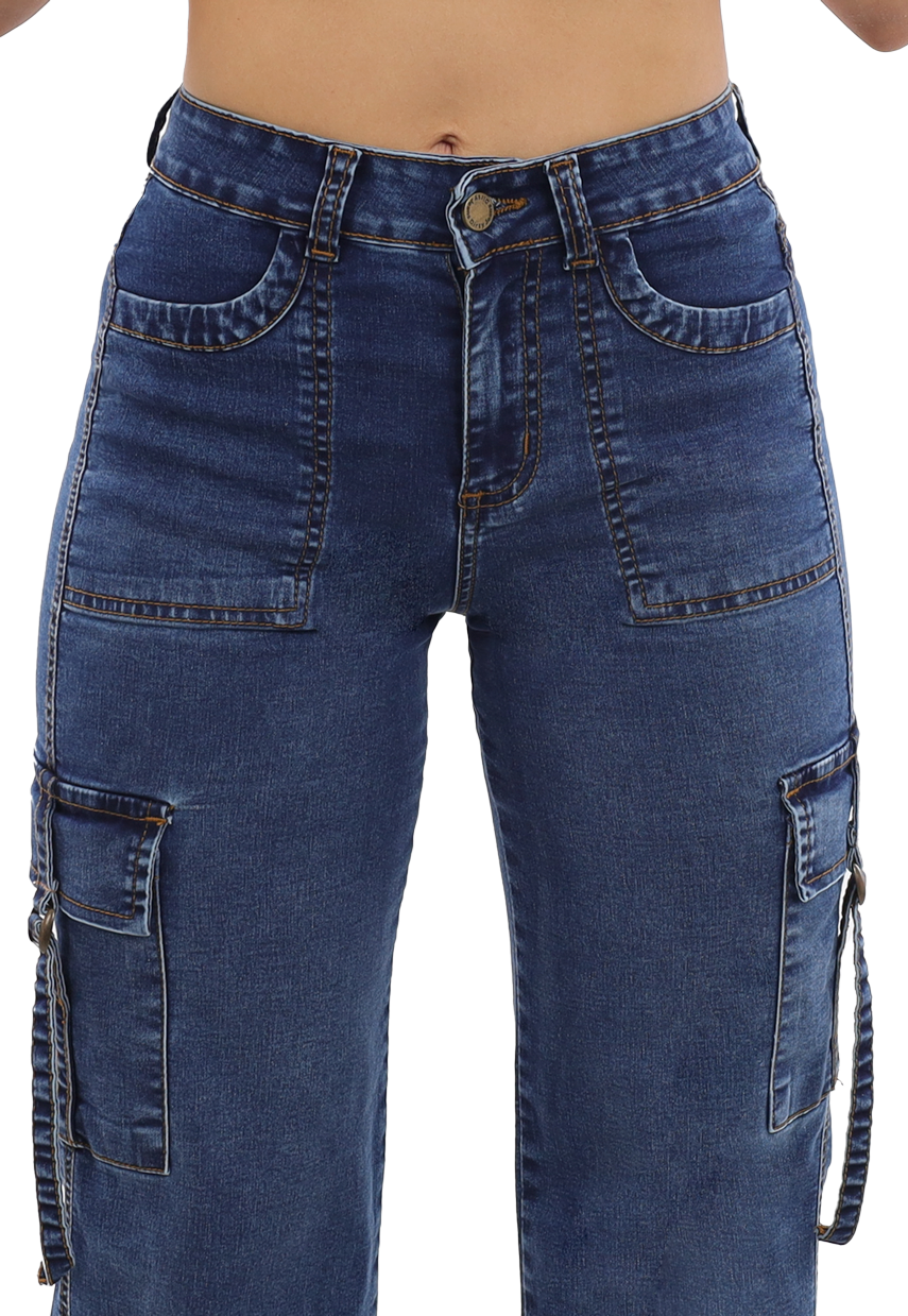 Jeans Cargo Mujer JE3978A-2