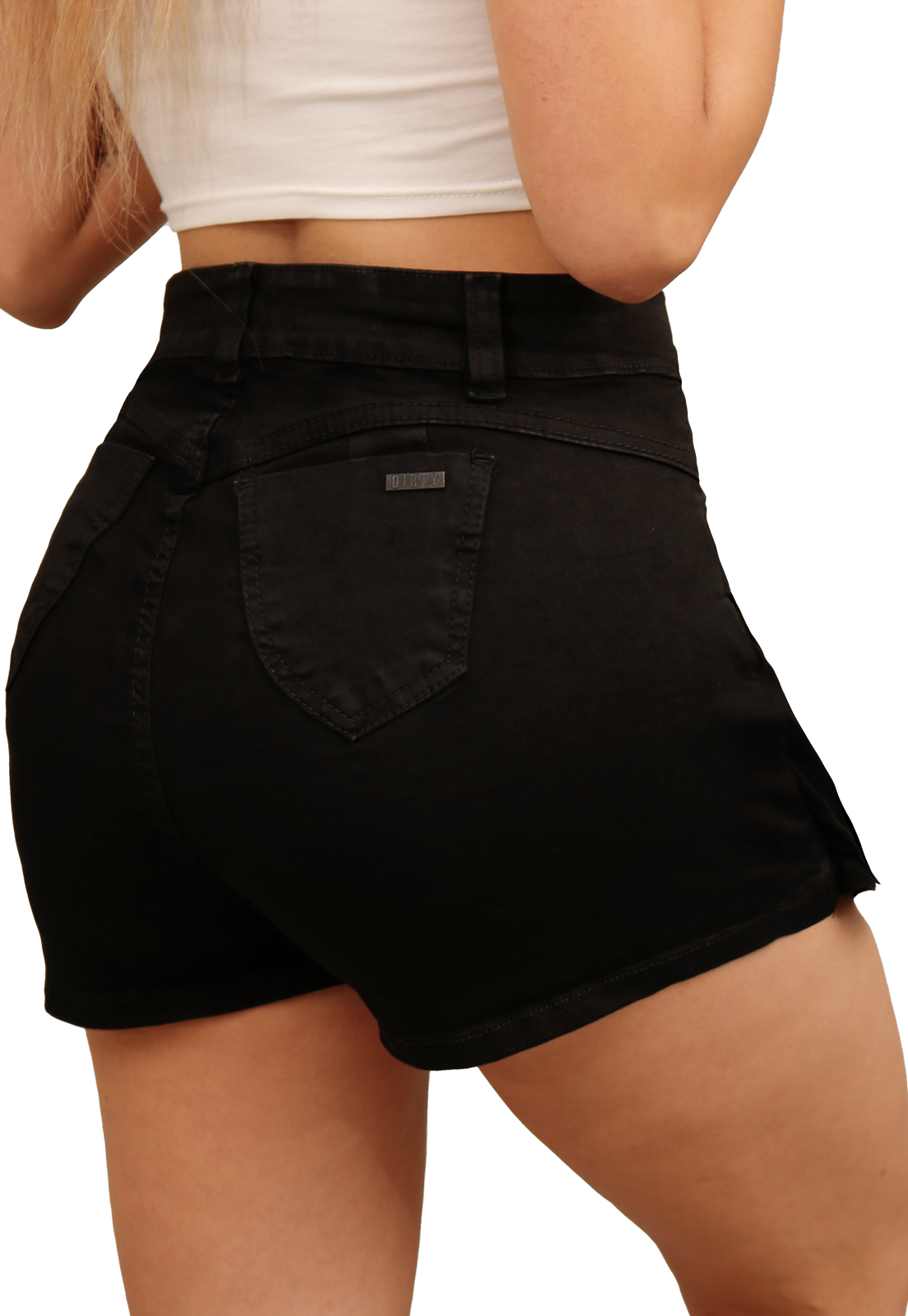 FALDA SHORT  NEGRO MUJER SH3801N-3