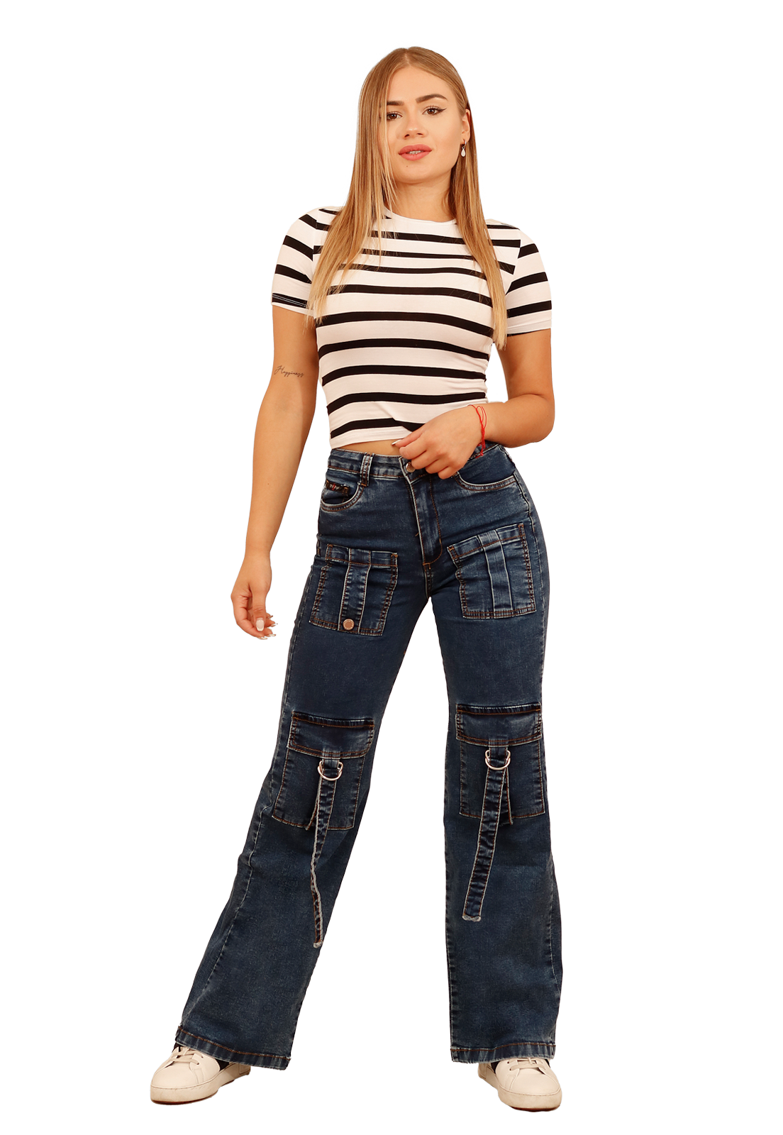 JEANS CARGO AZUL JE3906A-0