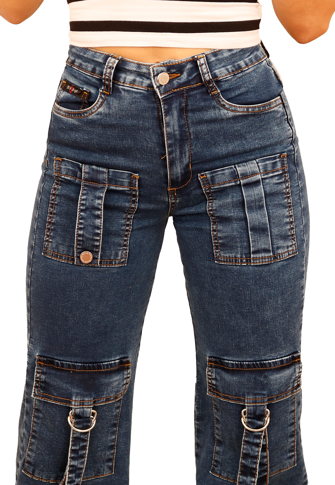 JEANS CARGO AZUL JE3906A-3