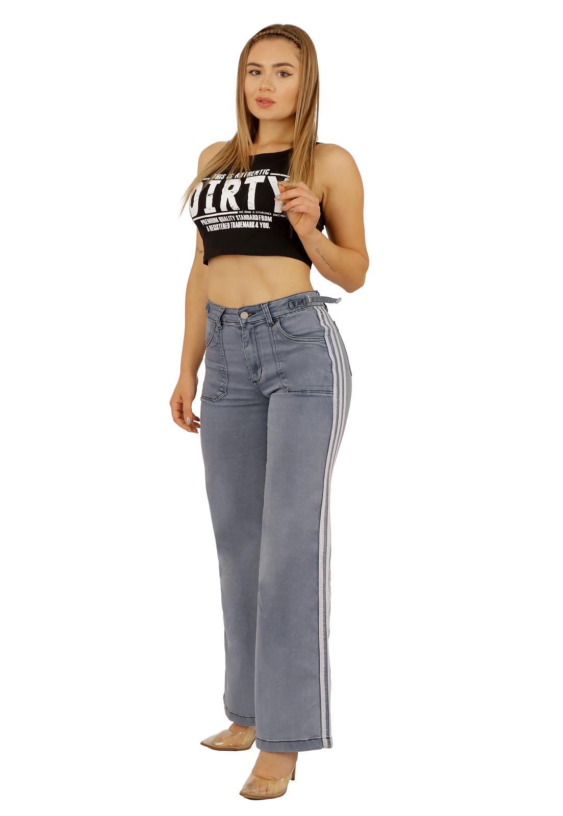 JEANS RECTO CELESTE MUJER JE3712C-0