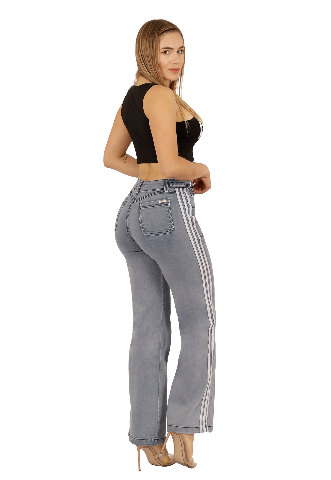 JEANS RECTO CELESTE MUJER JE3712C-1