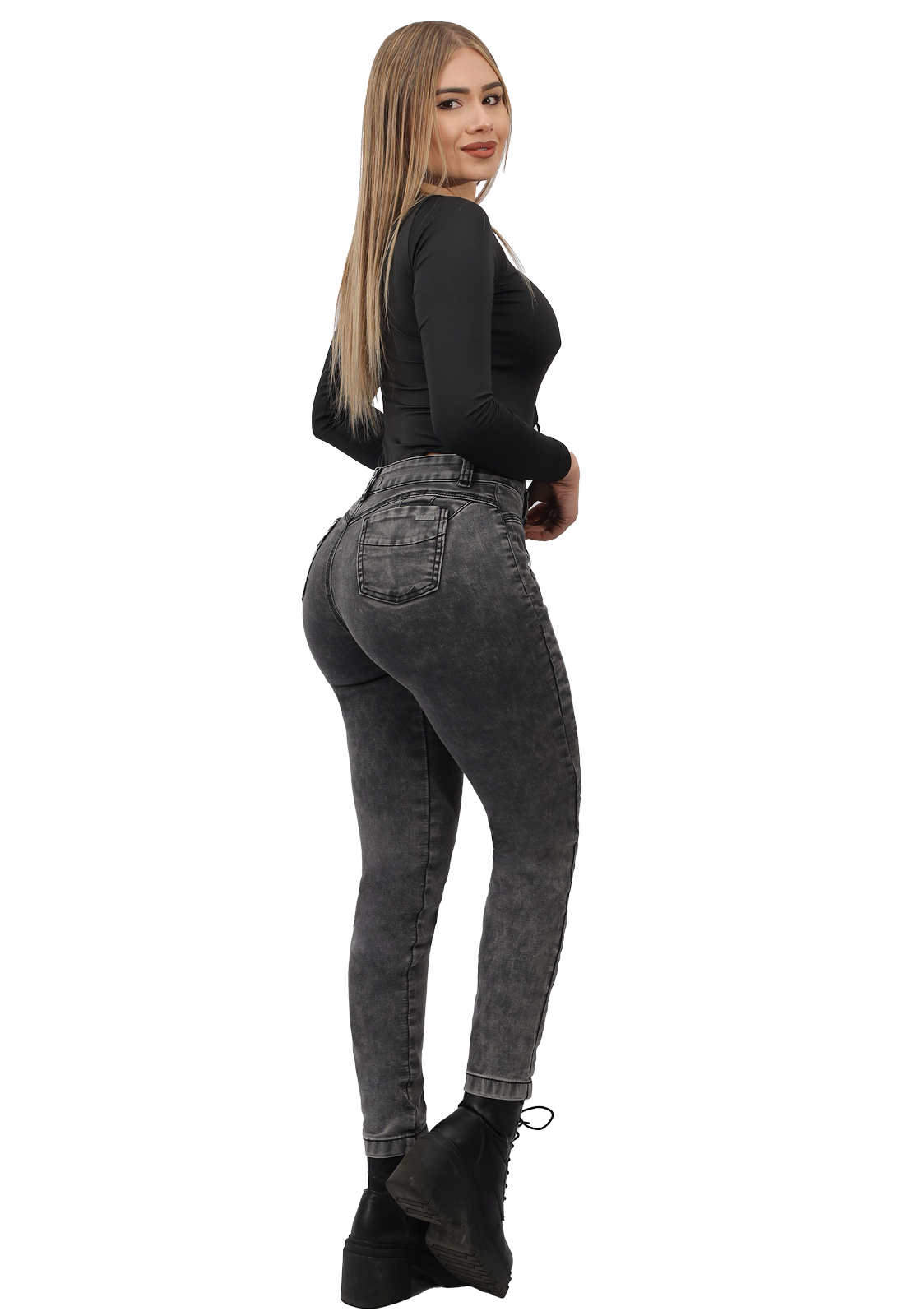 JEANS PITILLO GRIS MUJER JE3915G-1