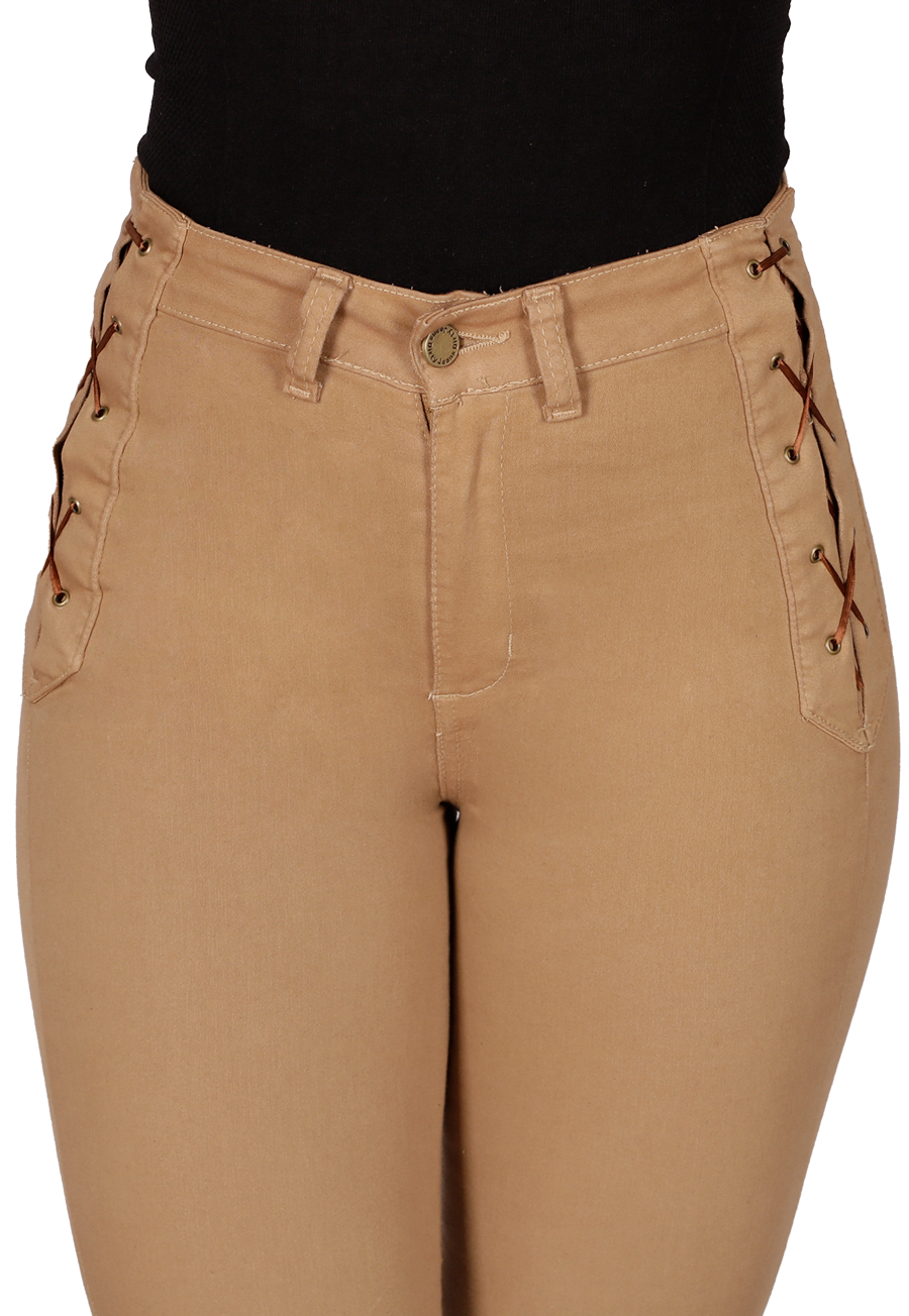Jeans Flare Beige Mujer JE3509BE-2