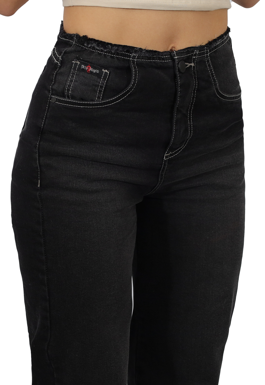 JEANS MUJER NEGRO RECTO JE3919N-2