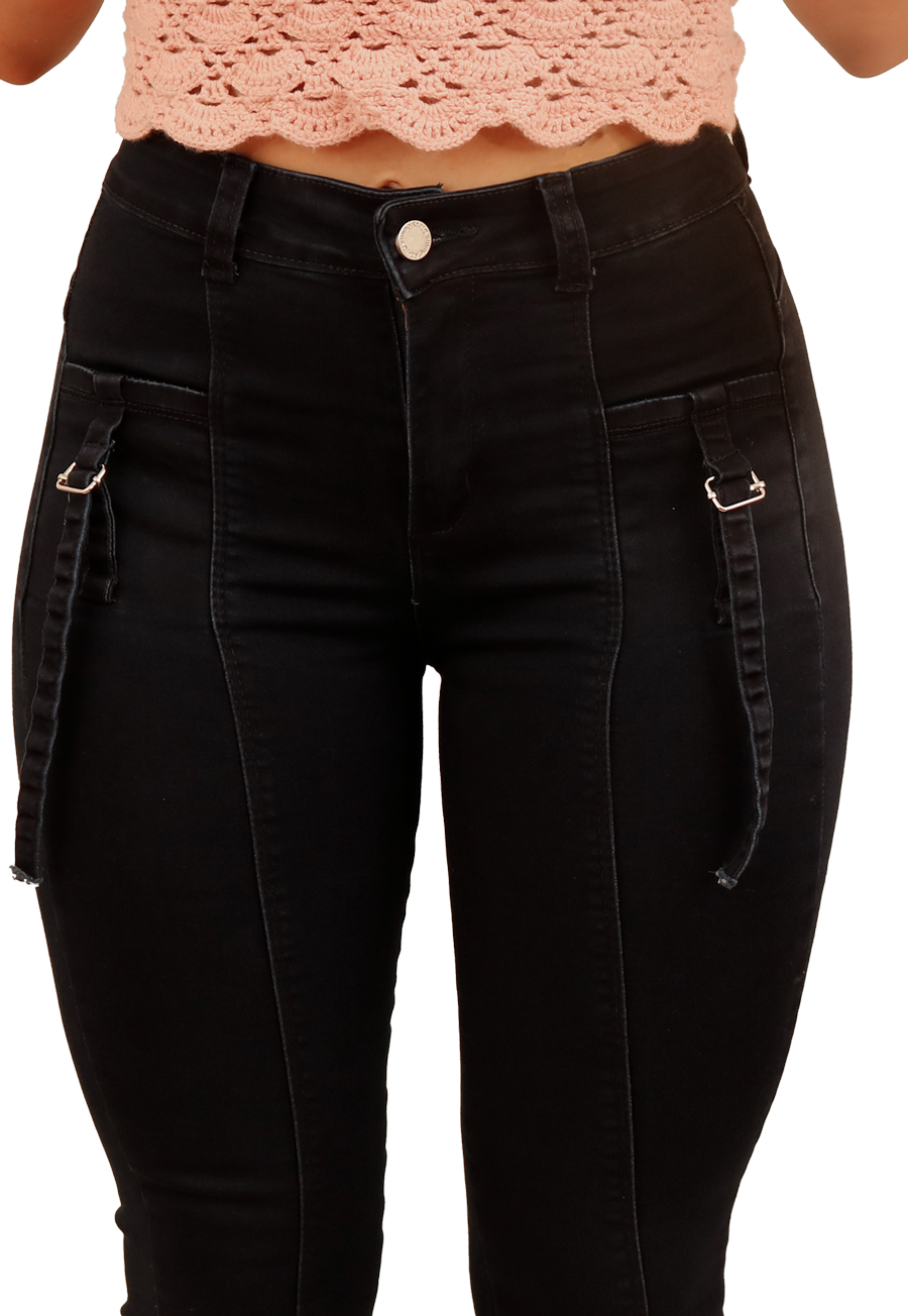 JEANS PITILLO NEGRO MUJER JE3910A-2