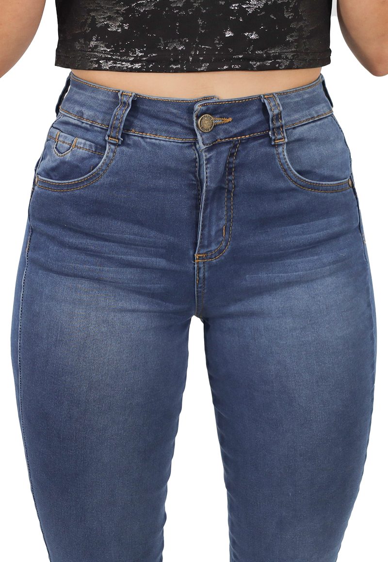 Jeans Skinny Celeste Mujer-2
