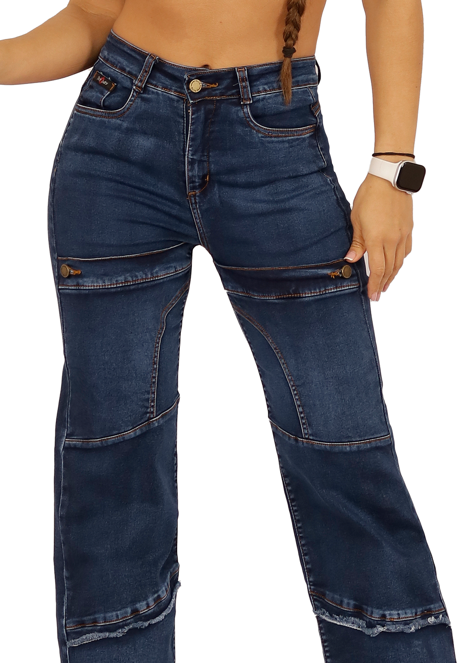 JEANS RECTO AZUL MUJER JE3703A-2