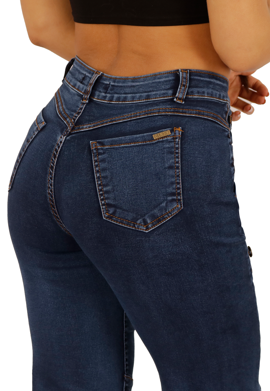 JEANS RECTO AZUL MUJER JE3703A-3