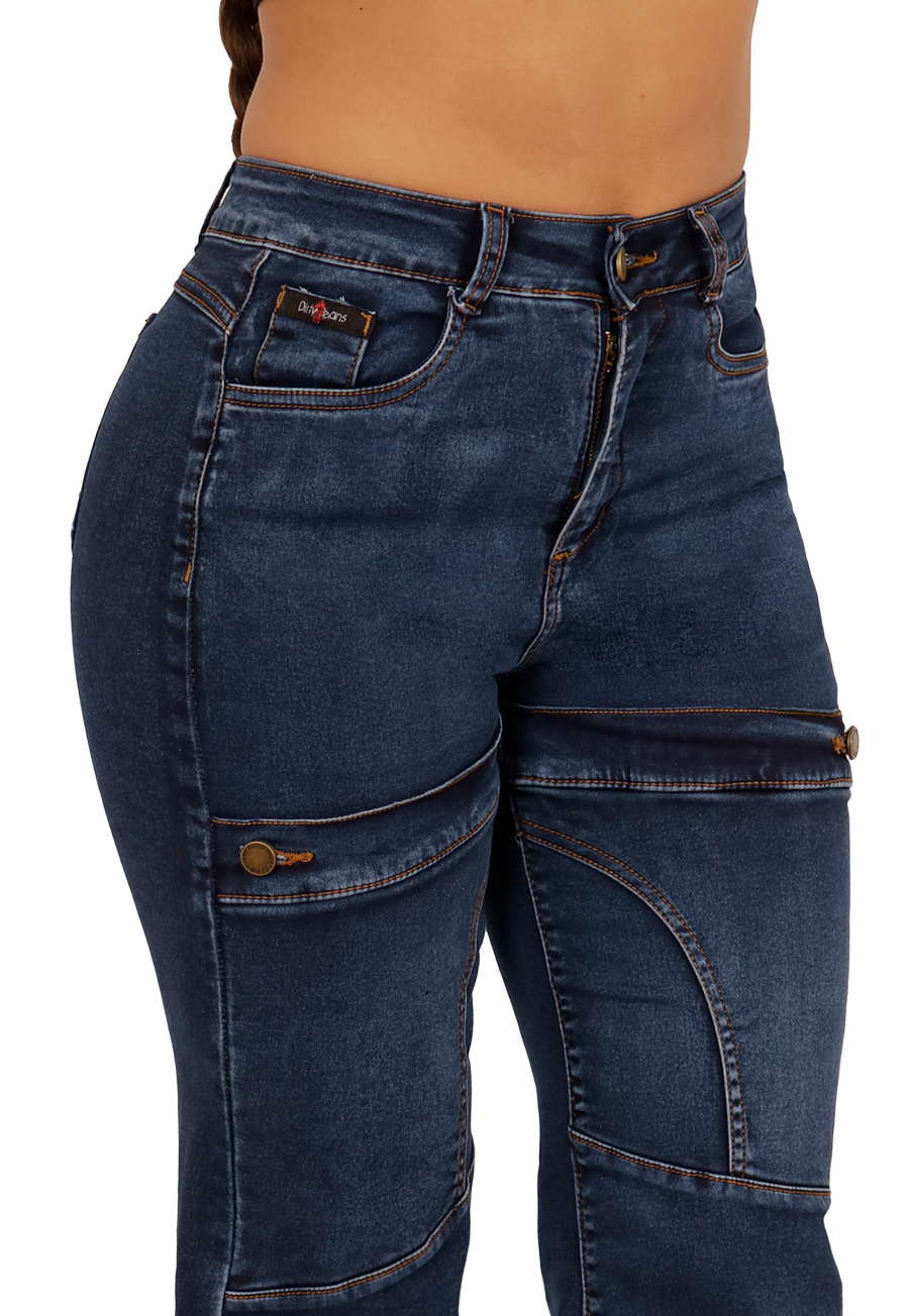JEANS RECTO AZUL MUJER JE3703A-4