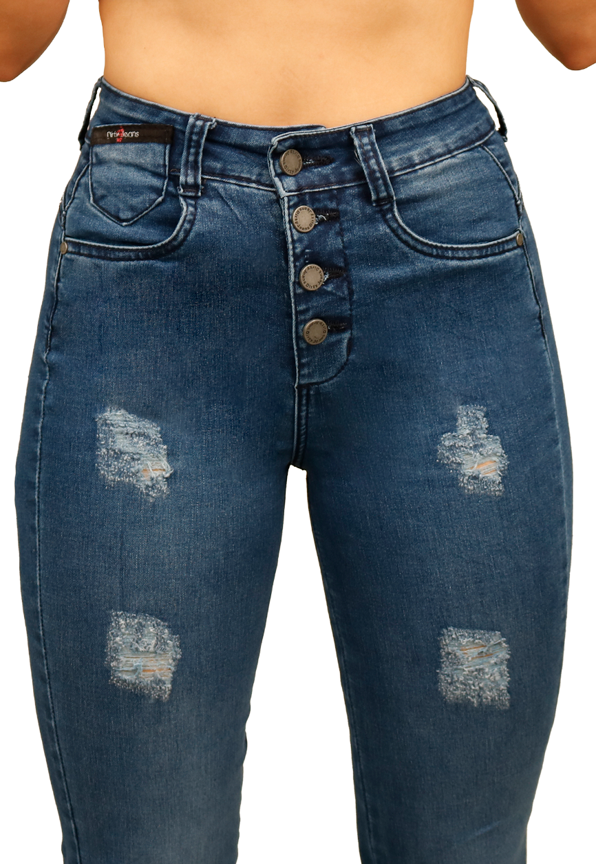 JEANS AZUL MUJER 4 BOTONES JE3901A-2
