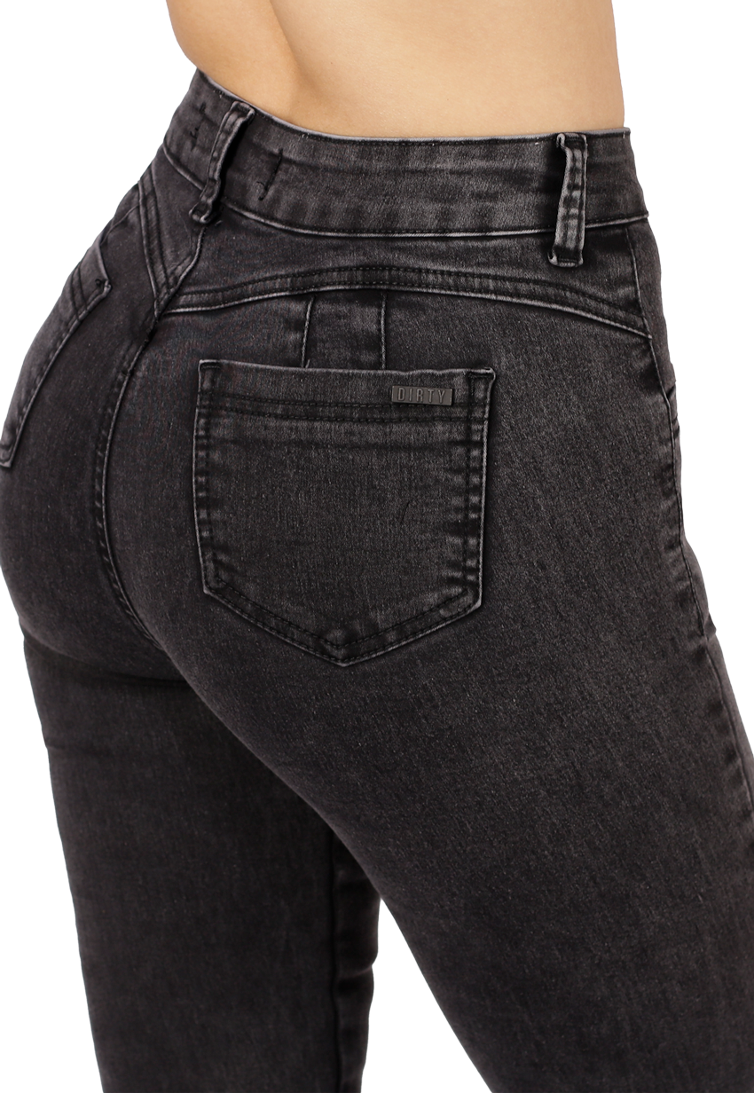 JEANS NEGRO FLARE MUJER JE3215N-3