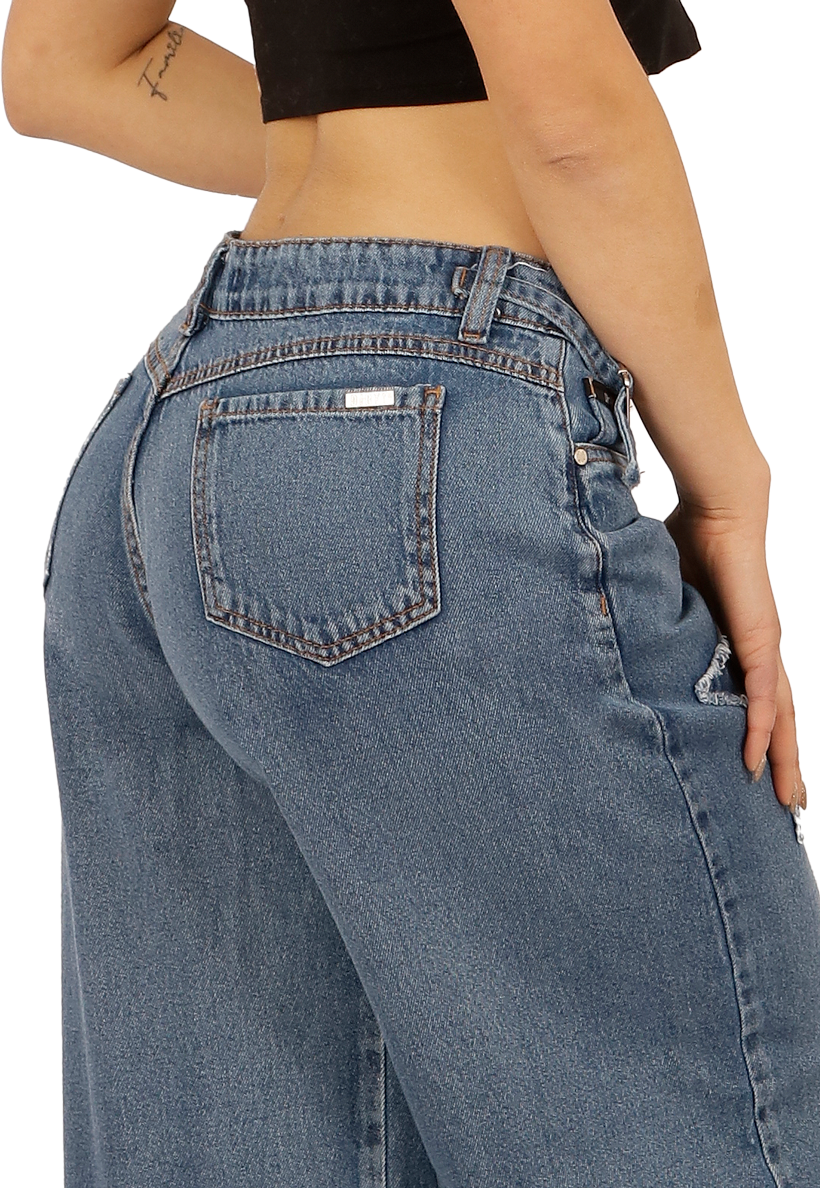JEANS RECTO ANCHO MUJER JE3723C-3