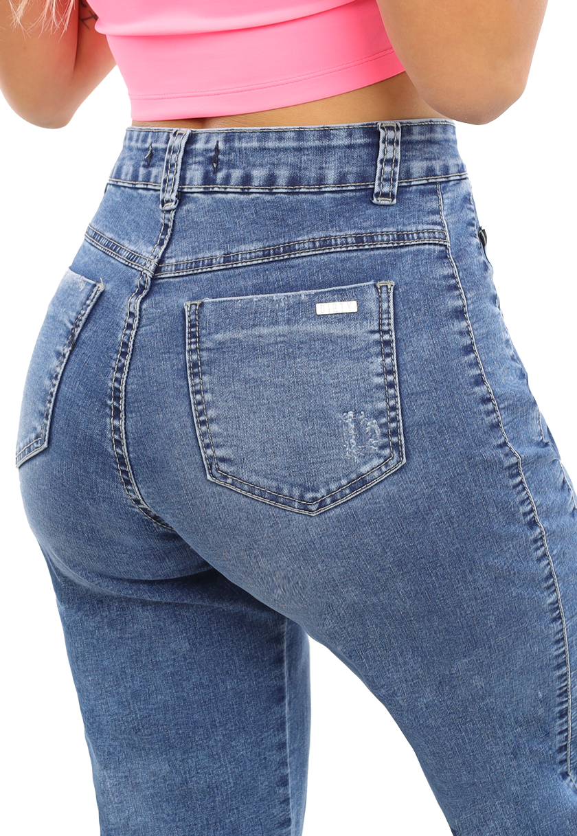 JEANS RECTO AZUL MUJER JE3944A-3