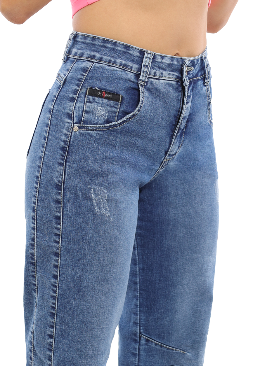 JEANS RECTO AZUL MUJER JE3944A-4