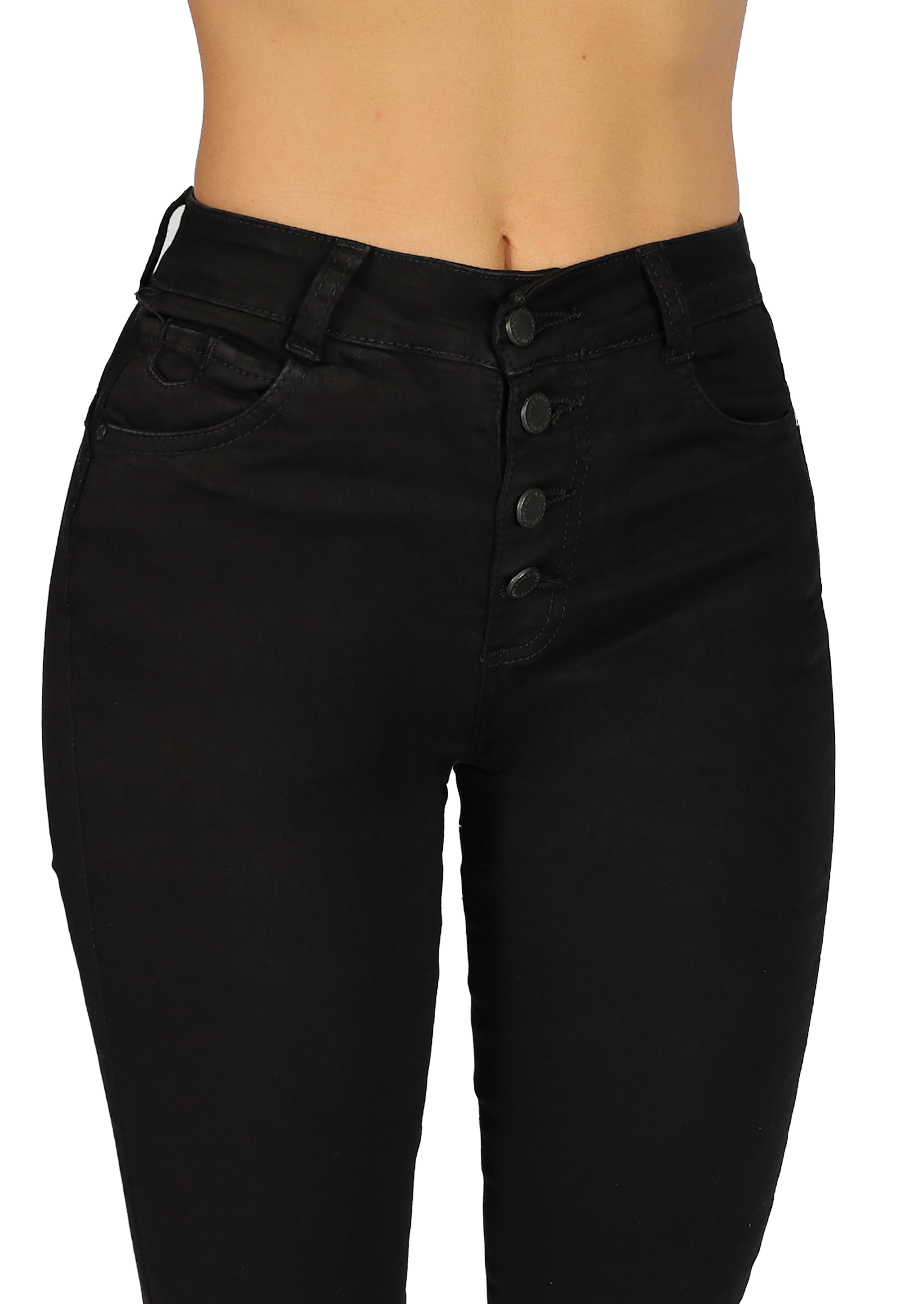 JEANS MUJER NEGRO PITILLO JE3602N-2