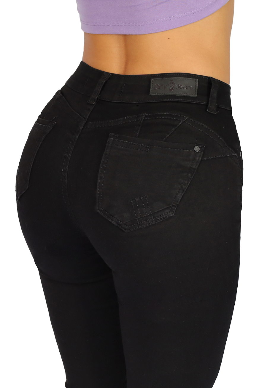 JEANS MUJER NEGRO PITILLO JE3602N-3