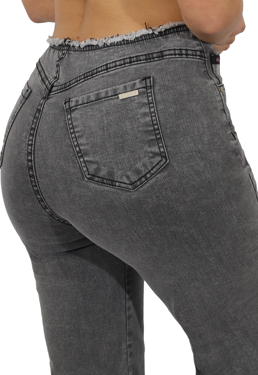JEANS MUJER RECTO GRIS CLARO JE3919GC-3