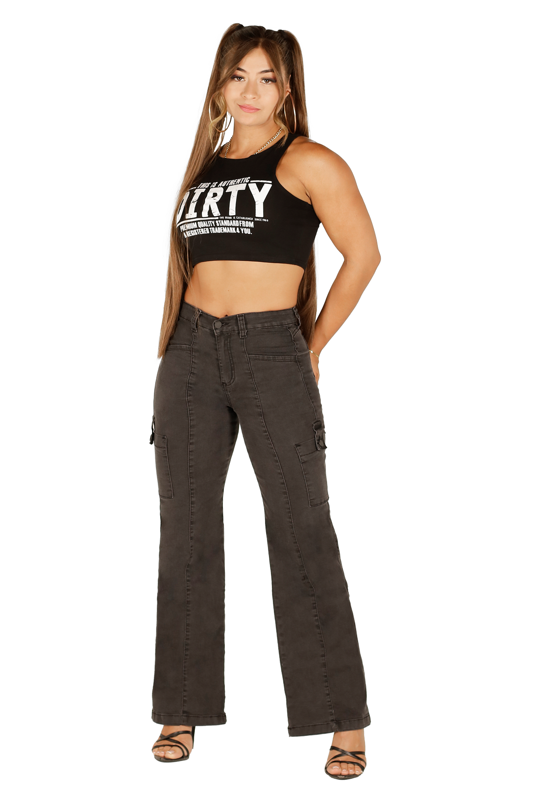 Jeans Mujer Gris JE3537G-0