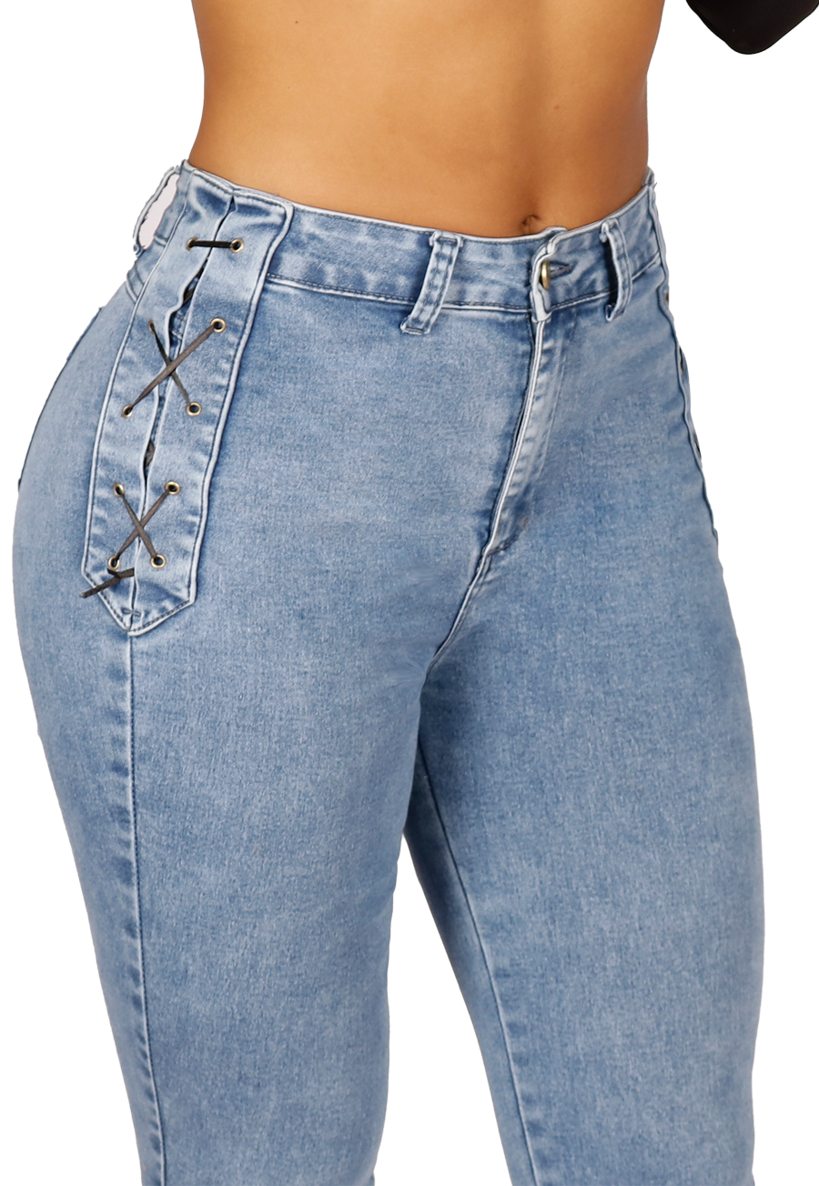 Jeans Mujer Celeste-2