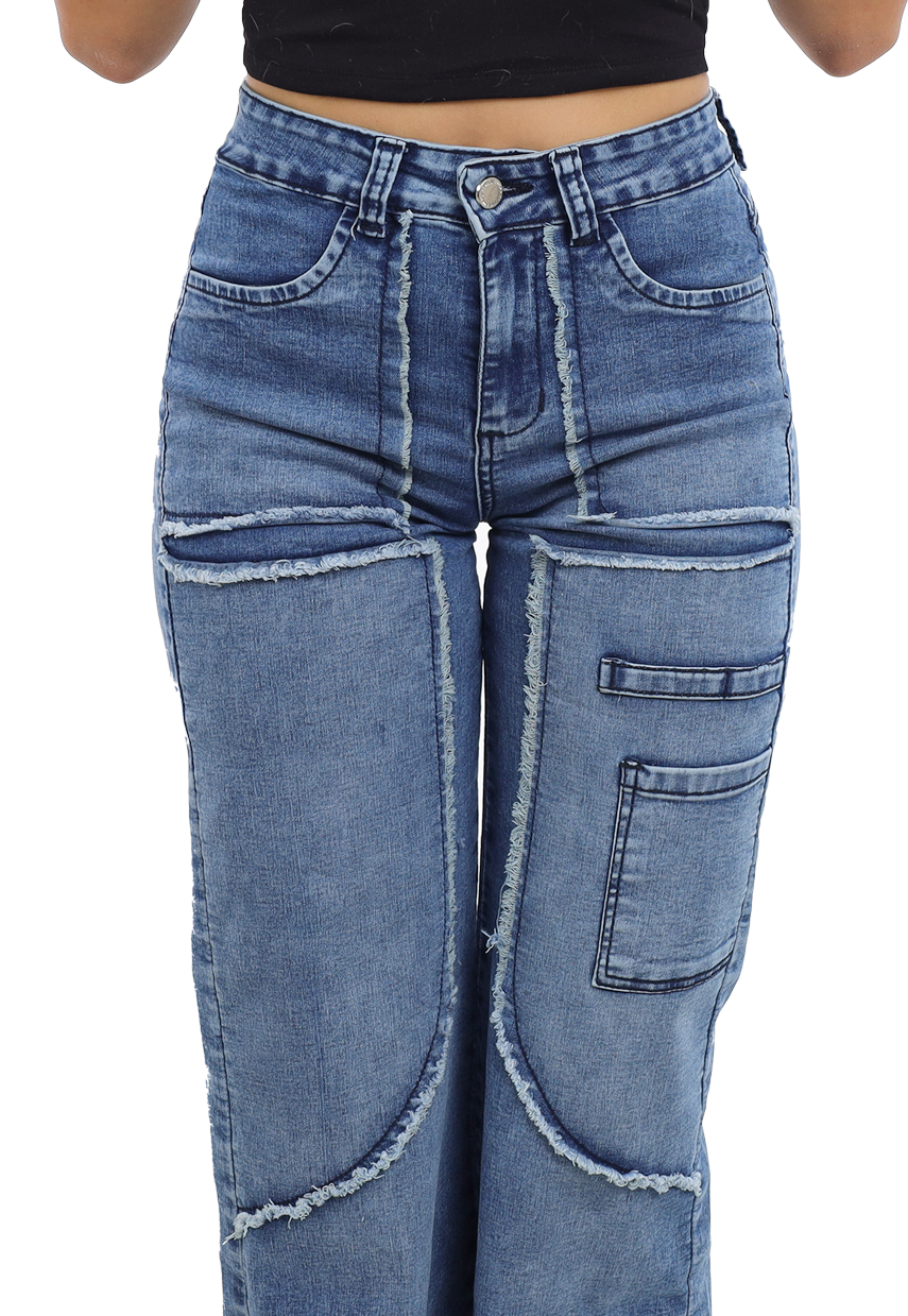 JEANS RECTO CELESTE MUJER JE3935-4