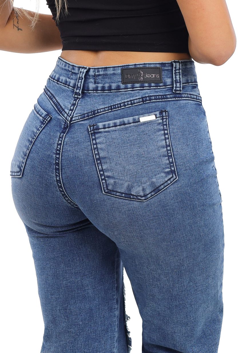 JEANS RECTO CELESTE MUJER JE3935-5