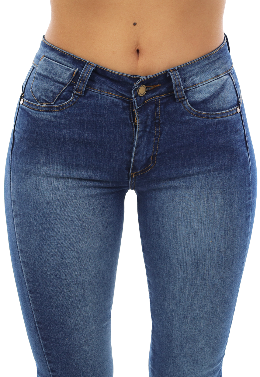 JEANS FLARE AZUL MUJER JE3946A-2